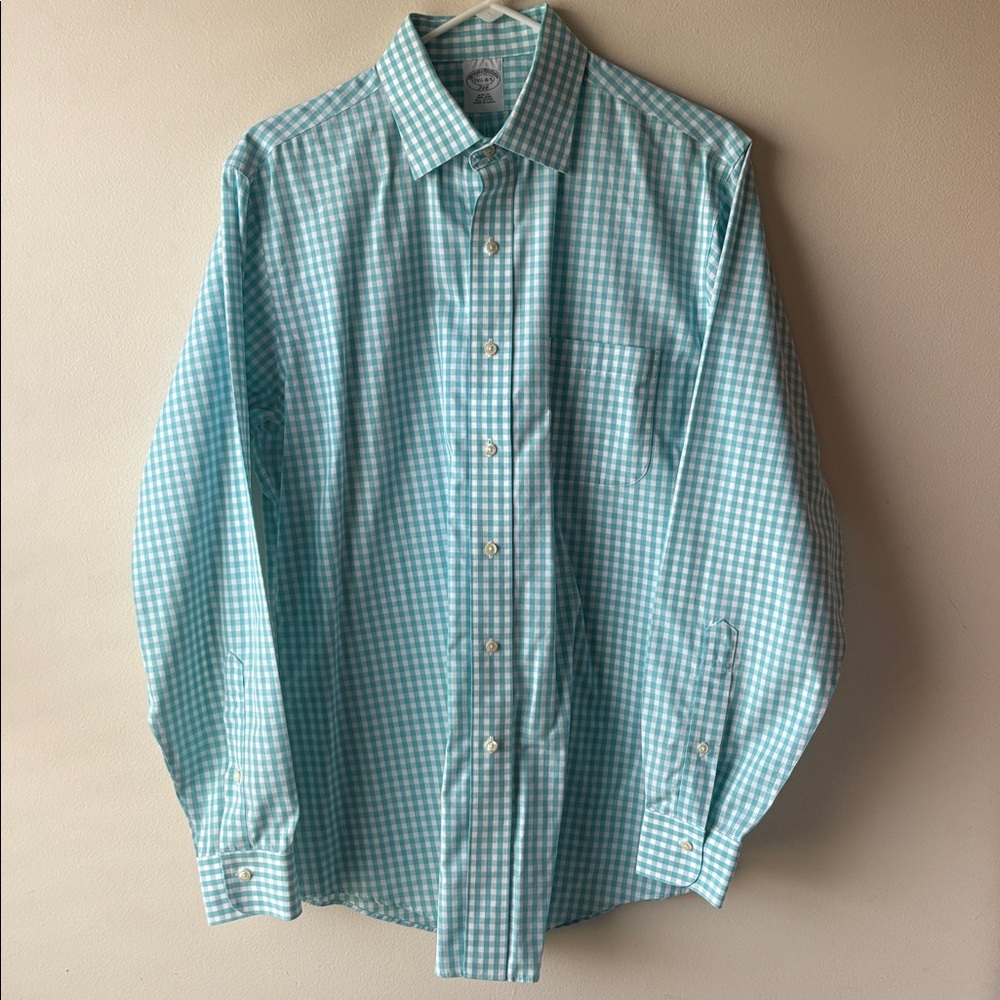 BROOKS BROTHERS Slim Fit Non-Iron All Cotton Dress Casual Shirt